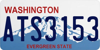 WA license plate ATS3153