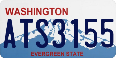WA license plate ATS3155