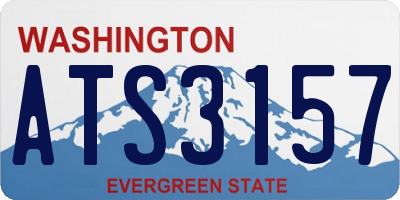 WA license plate ATS3157