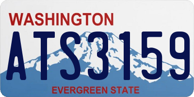 WA license plate ATS3159