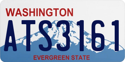 WA license plate ATS3161