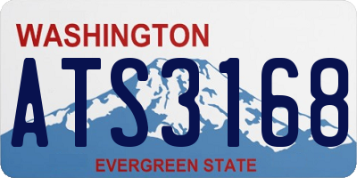 WA license plate ATS3168