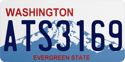 WA license plate ATS3169