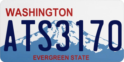 WA license plate ATS3170