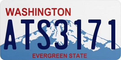 WA license plate ATS3171