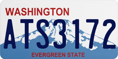WA license plate ATS3172