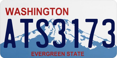 WA license plate ATS3173