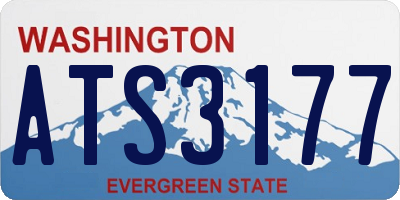 WA license plate ATS3177