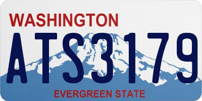 WA license plate ATS3179