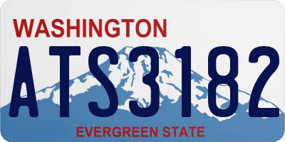WA license plate ATS3182
