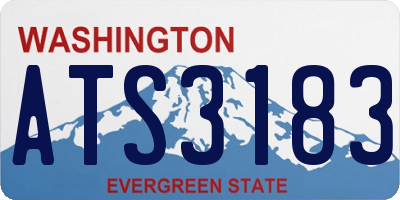 WA license plate ATS3183