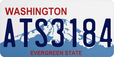 WA license plate ATS3184