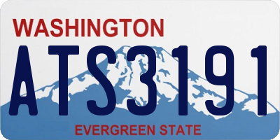 WA license plate ATS3191