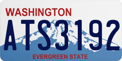 WA license plate ATS3192