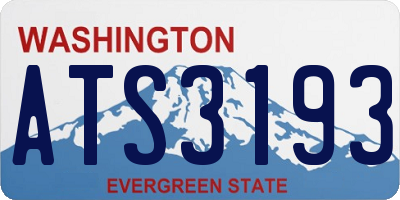 WA license plate ATS3193