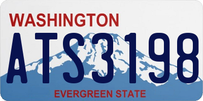 WA license plate ATS3198