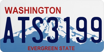 WA license plate ATS3199