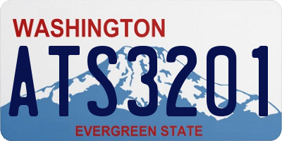 WA license plate ATS3201