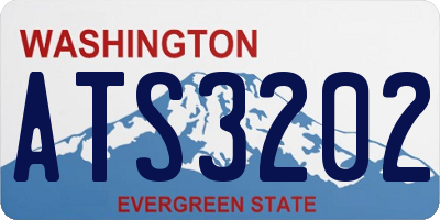 WA license plate ATS3202