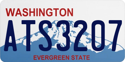 WA license plate ATS3207