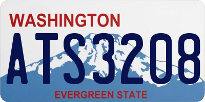WA license plate ATS3208