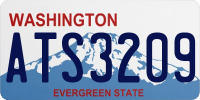 WA license plate ATS3209