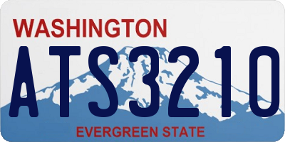 WA license plate ATS3210