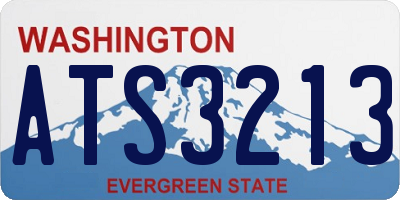 WA license plate ATS3213