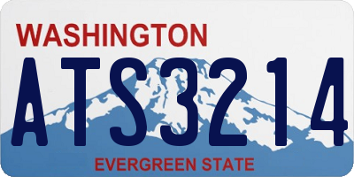 WA license plate ATS3214