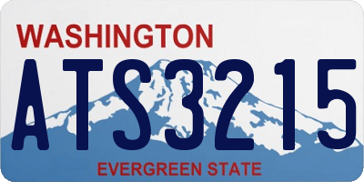 WA license plate ATS3215