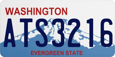 WA license plate ATS3216