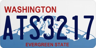 WA license plate ATS3217