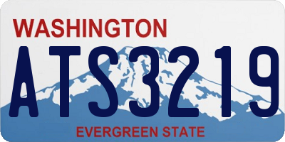 WA license plate ATS3219