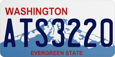 WA license plate ATS3220