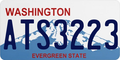 WA license plate ATS3223