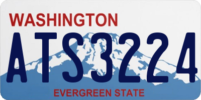 WA license plate ATS3224
