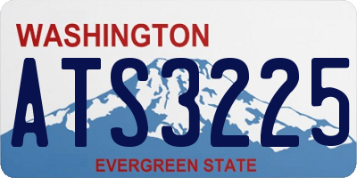 WA license plate ATS3225