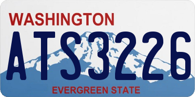 WA license plate ATS3226