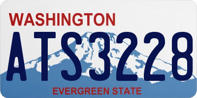 WA license plate ATS3228