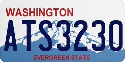 WA license plate ATS3230