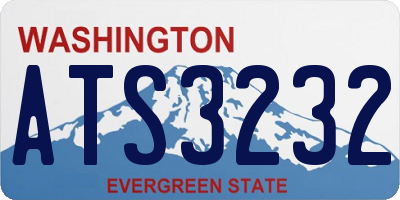 WA license plate ATS3232
