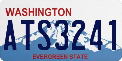 WA license plate ATS3241
