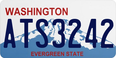 WA license plate ATS3242
