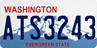 WA license plate ATS3243
