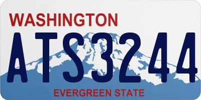 WA license plate ATS3244