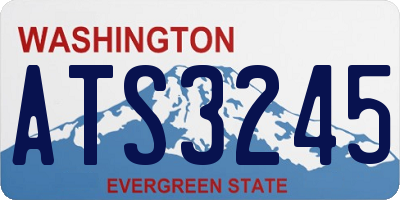 WA license plate ATS3245