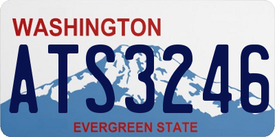 WA license plate ATS3246