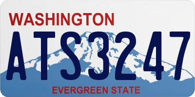 WA license plate ATS3247