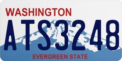 WA license plate ATS3248