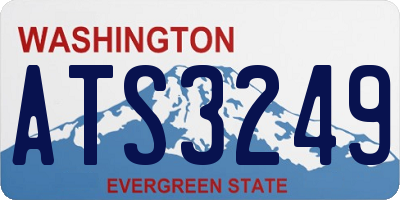 WA license plate ATS3249